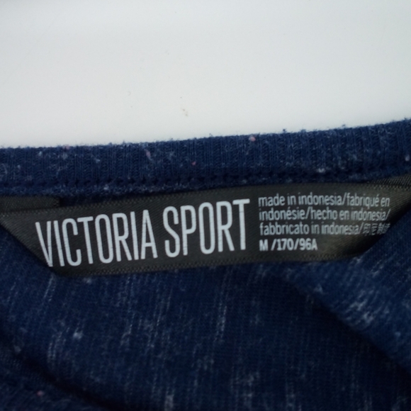 ⭐3/$30 Victoria Sport Racerback Workout Tank Top M Blue Black - Picture 3 of 9